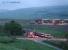 Train passing south over Blackford Level Crossing at night.<br><br>[Ewan Crawford //]