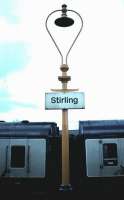 Cast iron platform column at Stirling in May 1983. <br><br>[David Panton /05/1983]