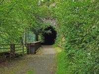 Between Aberlour and Craigellachie is Taminurie Tunnel,this was the only tunnel on the Speyside Line.This is the south portal with a bridge immediately in front of it.<br><br>[John Gray 27/07/2008]