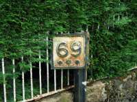 This milepost is still in place on the old trackbed half a mile north of Aberlour.<br><br>[John Gray 27/07/2008]