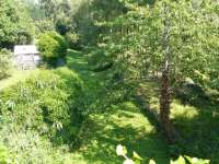 View from road overbridge of Drum station on the Deeside line. The edge of the down platform can be seen on the right behind the nearest tree.<br><br>[John Williamson 28/07/2008]