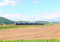 Northbound service photographed between Leuchars and St Fort in May 2008. <br><br>[Brian Forbes /05/2008]