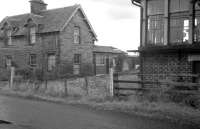 Looking over the level crossing at the former Kippen station about 1962.<br><br>[Colin Miller //1962]