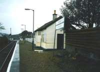 Looking west towards Mallaig from the platform at Corpach in May 1998.<br><br>[David Panton /05/1998]