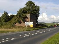 Then north abutment of <I>Bridge No.4</I> on the Cairnryan Military Railway over London Road (A75), Stranraer. August 2008.<br><br>[Bill Roberton /08/2008]