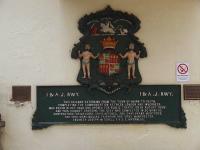 This plaque was brought from a viaduct over the Spey at Dalvey and commemorates the completion of the line between Nairn and Keith, completing the link to London from Inverness. The plaque is now displayed at Inverness station.<br><br>[Graham Morgan 06/08/2008]