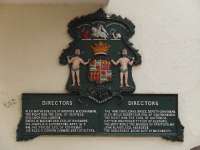 This plaque was brought from a viaduct over the Spey at Dalvey and commemorates the completion of the line between Nairn and Keith, showing the names of the directors of the Inverness & Aberdeen Junction Railway. The plaque is now displayed at Inverness station.<br><br>[Graham Morgan 06/08/2008]