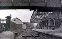 Casting a wistful look over Doune station. View west in May 1967, some 18 months after closure.<br><br>[Colin Miller /05/1967]