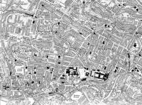 <B> Botanic </B> Gardens. Map of 1914 showing Botanic Gardens and Kelvinbridge Stations.<br><br>[Alistair MacKenzie 29/08/2008]
