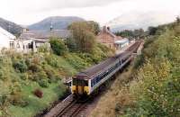 A sprinter heads west from Dalmally.<br><br>[Ewan Crawford //1990]