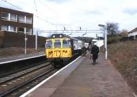 The busy Hamstead station in the West Midlands lying midway between Walsall and Birmingham pictured here in 1983. The original station, opened by the Grand Junction Railway in 1837, was located on the other side of the road bridge and carried the name Hamstead & Great Barr.   <br><br>[Ian Dinmore //1983]