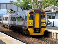 Advenza 158 870 passes through Dalmeny on 11 September with an ECS stock move to Edinburgh for the rush hour. This set is one of several on long term hire from South West Trains.<br><br>[Brian Forbes 11/09/2008]