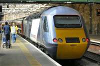 43311 brings up the rear of an Aberdeen bound NXEC service at Edinburgh Waverley on 11 September, later photographed further north...<br><br>[Bill Roberton 11/09/2008]