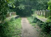 L&SWR Bridge over A334 in Wickham looking Southwest towards Knowle Junction, the southern end of the Meon Valley Line.<br><br>[Alistair MacKenzie 14/09/2008]