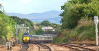 A National Express East Coast 125 HST heading south from Dalmeny towards Edinburgh on 11 September. The former GNER red stripe along the side of the train has now been changed to a white version.<br><br>[Brian Forbes 11/09/2008]