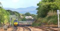 A National Express East Coast 125 HST heading south from Dalmeny towards Edinburgh on 11 September. The former GNER red stripe along the side of the train has now been changed to a white version.<br><br>[Brian Forbes 11/09/2008]