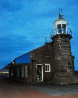 Morecambe Harbour station looking towards the recently reopened Midland Hotel where a conference dinner was about to begin. (Thanks to Mark Bartlett for alerting me with his photographs of the station).<br><br>[Ewan Crawford 08/09/2008]