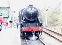 WD 2-10-0 90775 stands at the platform at Holt on the North Norfolk Railway in December 2005.<br><br>[John Willoughby 30/12/2007]