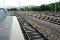 New track layout at Rhymney. The disused island platform has been removed and train maintenance sidings relaid.<br><br>[Ewan Crawford 05/09/2008]
