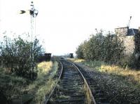 Trinity October 1985 looking northwest towards Trinity Bridge just before line lifted.<br><br>[David Panton /10/1985]