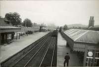 C.R. 4.4.0 M14476 at Comrie station. Entering from Crieff.<br><br>[G H Robin collection by courtesy of the Mitchell Library, Glasgow 10/06/1950]