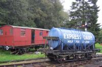 Express Dairy milk tanker on North Yorkshire Moors Railway.<br><br>[Alistair MacKenzie 11/09/2008]