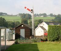 Interesting garden ornament on display just off the Edinburgh Road in Moffat on 27 September (nowhere near the former railway). <br><br>[John Furnevel 27/09/2008]