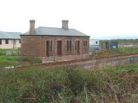 Marazion was the first station out of Penzance and famous for many years for its Pullman car camping coaches alongside the sea. Opened as Marazion Road it closed in 1964 but, although all other infrastructure has gone, the former station building is still in use and stands alongside the main line. <br><br>[Mark Bartlett 15/09/2008]