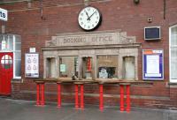 Echoes of a bygone age. The attractive refurbished booking office on the east side of the concourse at Bridlington, photographed in October 2008.<br><br>[John Furnevel 01/10/2008]