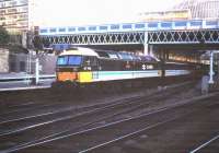 47705 leaves Glasgow Queen Street with a train for Aberdeen in July 1985.<br><br>[David Panton 12/07/1985]