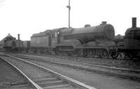 Class D11 4-4-0 62677 <I>Edie Ochiltree</I> stands in the sidings at Thornton Junction on 19 May 1959.<br><br>[Robin Barbour Collection (Courtesy Bruce McCartney) 19/05/1959]
