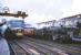 A busy scene at the south end of Carlisle station in the early 1960s. Black 5 44973 has pulled up with a train at platform 3 alongside a DMU on the centre road [the DMU is displaying destination code 1L12]. Meantime, across at platform 4, Jubilee 4-6-0 45573 <I>Newfoundland</I>, prepares to leave with a train for the south, carrying code 1M97 chalked on its smokebox door. <br><br>[Robin Barbour Collection (Courtesy Bruce McCartney) //]