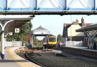 A TransPennine Hull - Manchester Piccadilly train arives at Selby station on 29 September having just crossed Selby swing bridge.  <br><br>[John Furnevel 29/09/2008]
