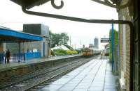 Wet day at Athenry on the Dublin - Galway line in 1988.<br><br>[Bill Roberton //1988]