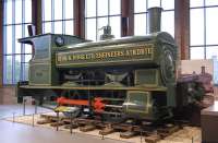 Gibb & Hogg, Airdrie, 0-4-0ST no 16, built in 1898, the last surviving locomotive from this manufacturer, now safely inside the refurbished Summerlee Heritage Museum on 18 October 2008.<br><br>[Bill Roberton 18/10/2008]