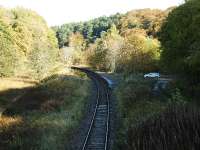 Drummuir Station looking towards Keith, now in use by the Keith and Dufftown Railway. This station once had a loop, two platforms and a busy goods yard.<br><br>[John Gray 22/10/2008]