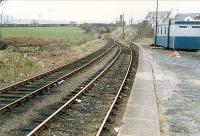 Looking to Portpatrick from the eastbound platform at Stranraer Town in 1988.<br><br>[Ewan Crawford //1988]