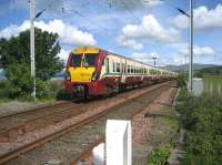 334009 is the rear unit on a 6 car set heading west towards Craigendoran then on to its final destination of Helensburgh Central on 28 May 2007.<br><br>[John McIntyre 28/05/2007]