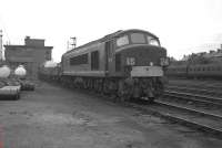 Stranger in the camp. <i>Peak</I> Type 4 D17 stands on shed at Corkerhill in July of 1962 sporting a 55H Leeds (Neville Hill) shed plate.<br><br>[Colin Miller 23/07/1962]