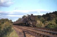 Fairburn tank 42241 nears Langbank in August 1965 with the 5.43pm Glasgow to Gourock train.<br><br>[G W Robin 26/08/1965]