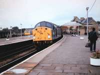 40004 on 1E23 for Leeds at Skipton on 9th September 1983.<br><br>[Colin Alexander 09/09/1983]