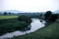 In June 1992, the year before final closure, a farewell DMU railtour crosses the river Devon at Tullibody on its return journey from Menstrie. It will reverse at Cambus and become the last passenger train to run between Cambus and Stirling for the next 16 years.<br><br>[Mark Dufton /06/1992]