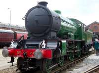 Ex-LNER class D49 246 <I>Morayshire</I>, beautifully turned out for an open day at Doncaster in July 2003. <br><br>[Colin Alexander 27/07/2003]