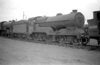 Lineup of locomotives at Thornton Junction shed, including class D11/2 no 62678 <I>Luckie Mucklebackit</I>. Photographed in 1959, the year of its withdrawal. <br><br>[Robin Barbour Collection (Courtesy Bruce McCartney) 19/05/1959]