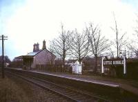 A quiet afternoon at Little Kimble, on the Princes Risborough - Aylesbury branch, in 1974.<br><br>[Ian Dinmore //1974]