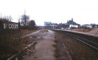 View south along the platform at Beccles in 1992. The market town stands on the East Suffolk line between Lowestoft and Ipswich.<br><br>[Ian Dinmore //1992]