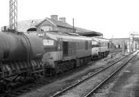 The locomotive stabling area at Limerick in 1988.<br><br>[Bill Roberton //1988]