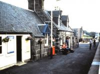 Platform scene at Rogart in August 1985.<br><br>[David Panton /08/1985]