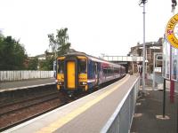 156 457 on a Glasgow Queen Street - Cumbernauld service calls at Springburn on 30 August 2008.<br><br>[David Panton 30/08/2008]