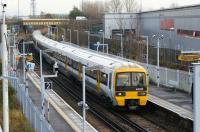 View east over Belvedere station on 08 December 2008 showing 465155 arriving as the leading unit on a London bound service.<br><br>[John McIntyre 08/12/2008]